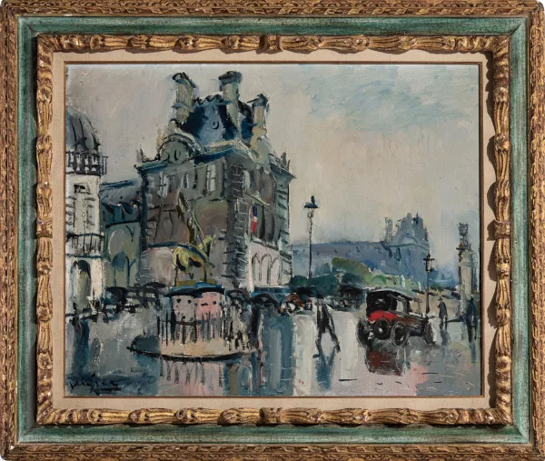 Eugène Paul — La place des Pyramides Paris