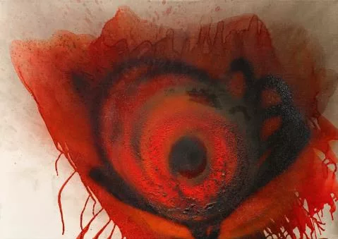 Otto Piene — Brown Poppy