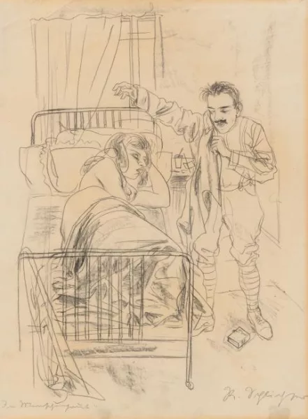 Rudolf Schlichter — "Zu Menschenhaut" (Der Morgen danach)