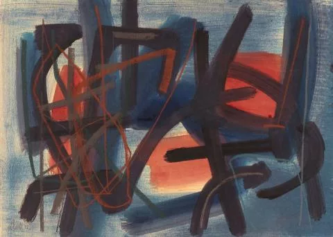 Fritz Winter — Aufsteigendes Rot