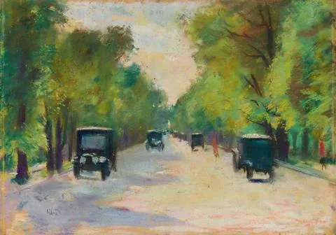 Lesser Ury — Allee im Tiergarten, Berlin