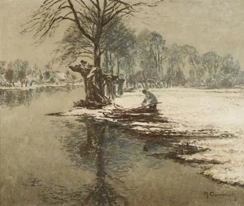 Max Clarenbach — Winterlandschaft am Niederrhein