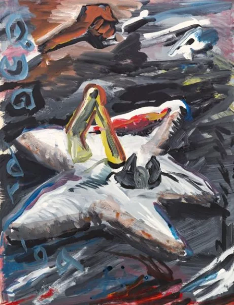 Jörg Immendorff — Ohne Titel (Quadriga)