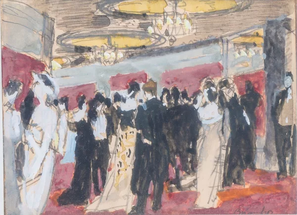 Maurice Brianchon — Au foyer de l'opéra