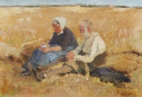 Hugo Mühlig — Gebet auf dem Feld