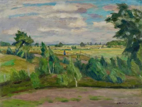 Otto Modersohn — Sommertag - Weg an der Surheide