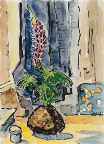 Karl Schmidt-Rottluff — Stilleben mit Lupine