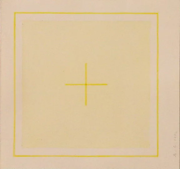 Antonio Calderara — Entwurf für das Portfolio "Nello spazio quadrato", 1974