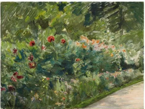 Max Liebermann — Blumenstauden im Nutzgarten nach Südwesten