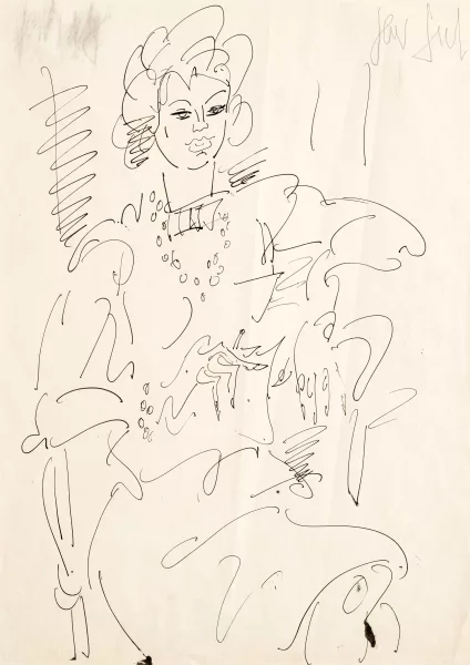 Eugène Paul — "Femme assise",