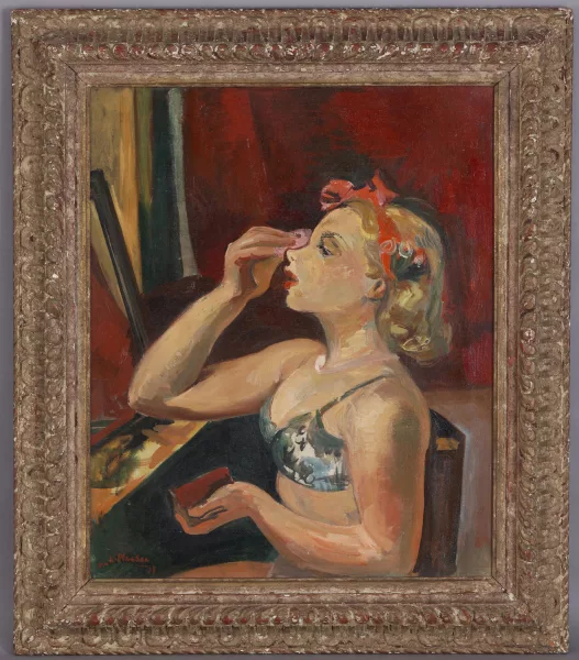 André Planson — André Planson (1898-1981), Danseuse dans sa loge,