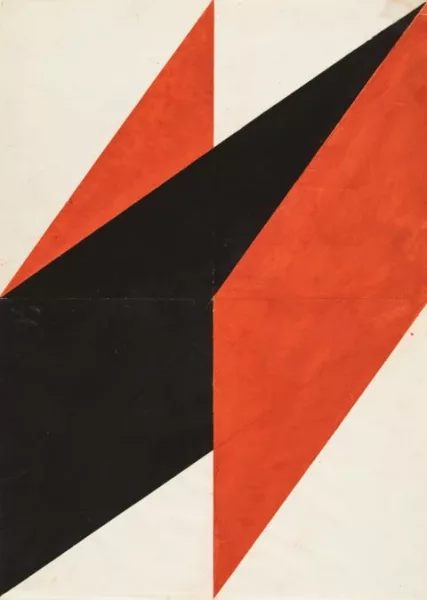 Hermann Glöckner — Phase 3, Faltung in der Fläche