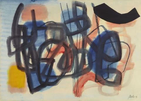 Fritz Winter — Vor blauen Akzenten