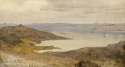 Andreas Achenbach — Ölskizze einer schwedischen Küste