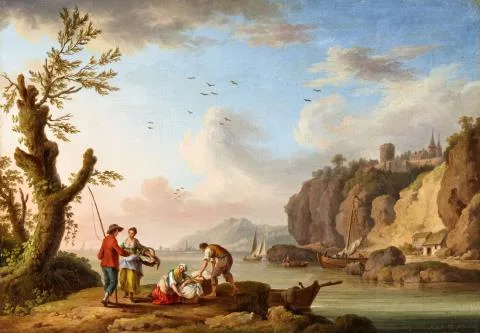 Jakob Philipp Hackert — Blick auf die Seine bei Caudebec-en-Caux