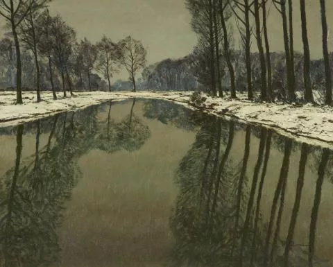 Max Clarenbach — Winter an der Erft