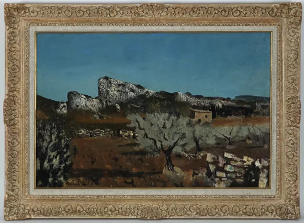 Roland Oudot — Roland Oudot (1897-1981), \\Les Baux de Provence\\,