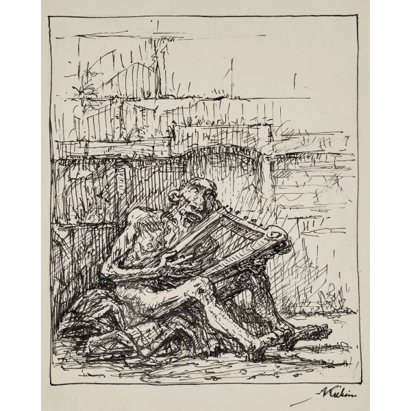 Alfred Kubin — Der Harfenspieler.