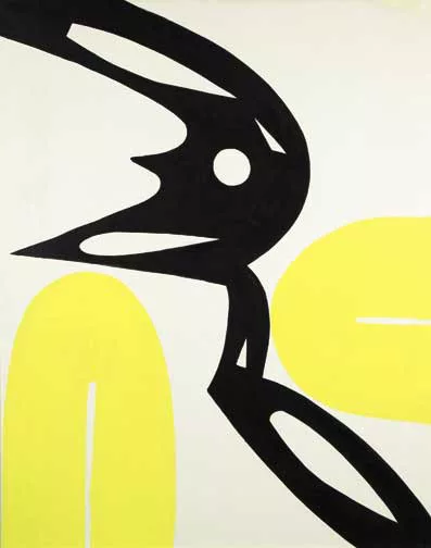 Ernst Wilhelm Nay — Schwarz - Gelb, 1967