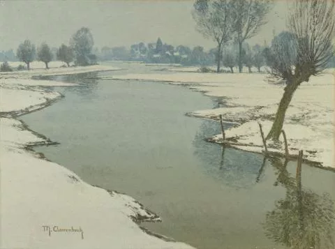 Max Clarenbach — Winterlandschaft bei Wittlaer