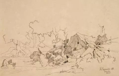 Karl Hagemeister — Serpentara bei Olevano Romano