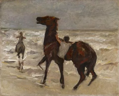 Max Liebermann — Pferdeknechte am Strand