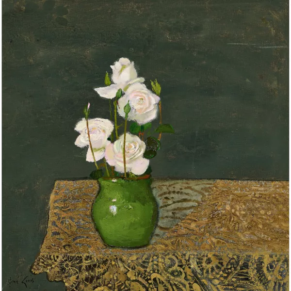 René Genis — "Roses blanches".