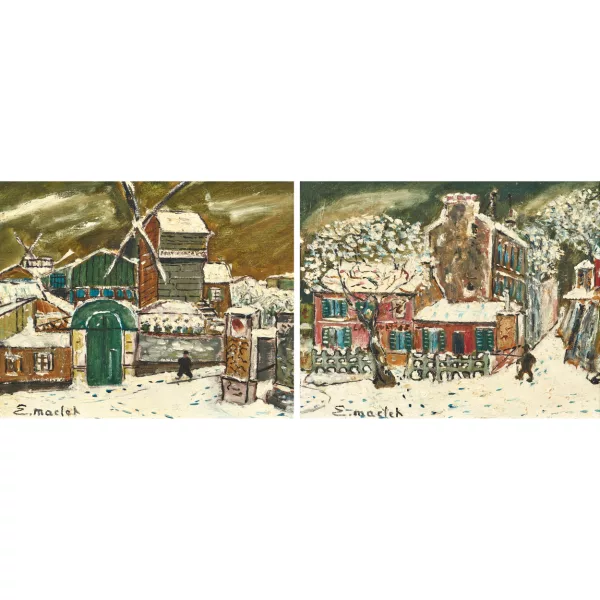 Élisée Maclet — "Le Lapin agile"/"Le Moulin de la galette". Gegenstücke.