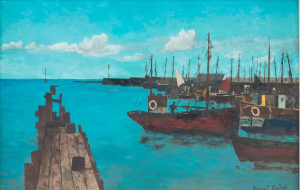 Roland Oudot — Port de Ouistream", 1970,