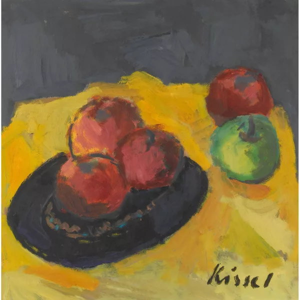 Gernot Kissel — "Stilleben mit Äpfeln".