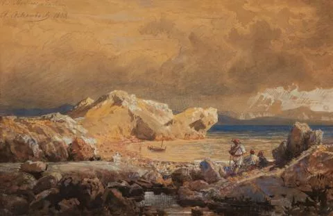 Andreas Achenbach — Küste bei Messina