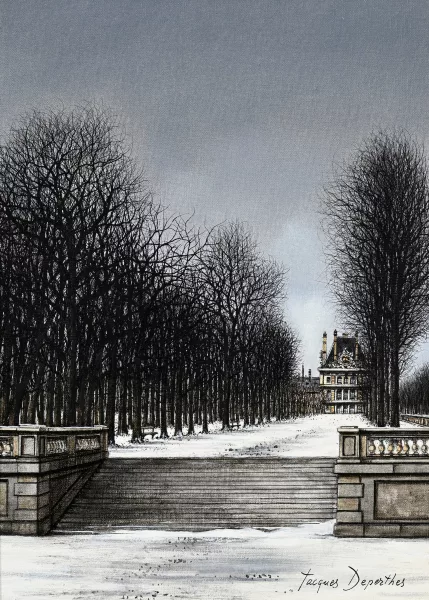 Jacques Deperthes — Le jardin des Tuileries et le Louvre