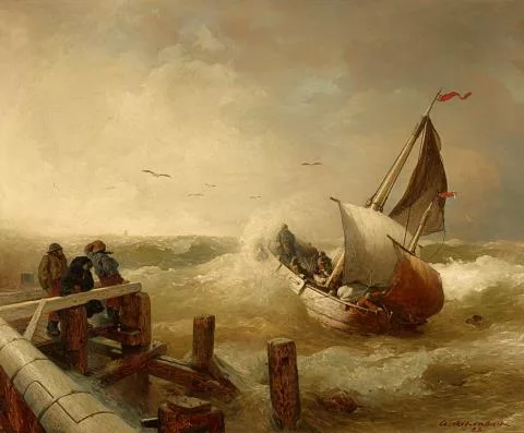Andreas Achenbach — An der Mole