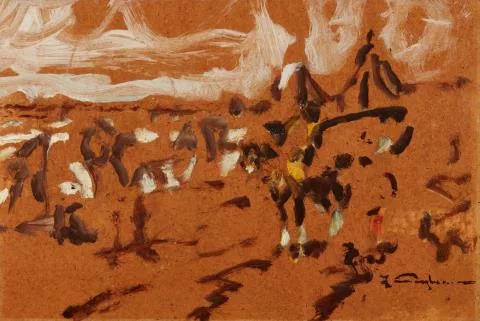 Julius Seyler — Blackfeet-Indianer zu Pferde