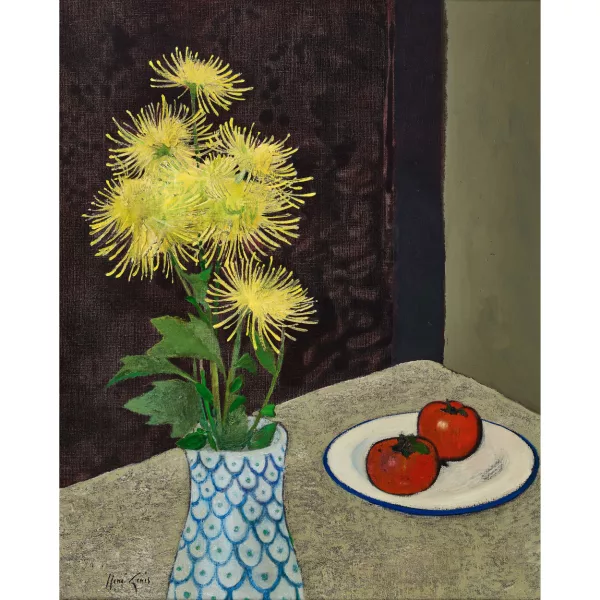 René Genis — "Les chrysanthèmes jaunes".