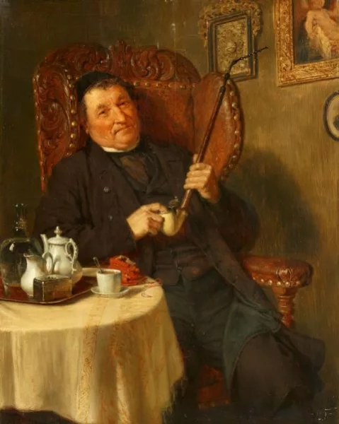 Eduard von Grützner — Nach des Tages Mühen