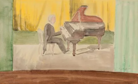 Erich Heckel — Pianist auf der Bühne