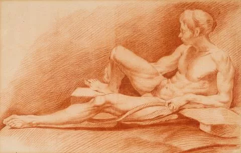 Edme Bouchardon — Liegender männlicher Akt