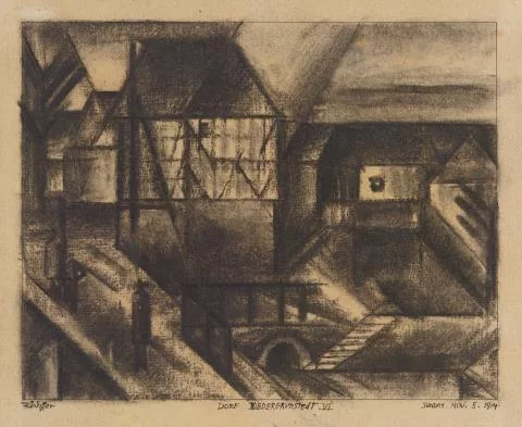 Lyonel Feininger — Dorf Niedergrunstedt VI