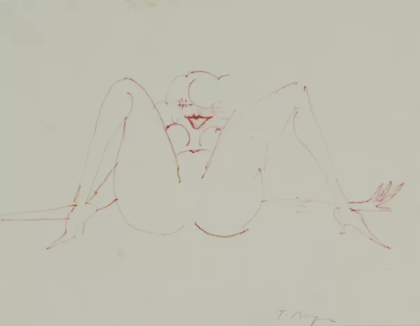 تومی اونگرر — Woman With Legs Apart