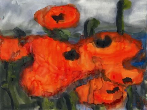 Klaus Fußmann — Ohne Titel (Mohn)