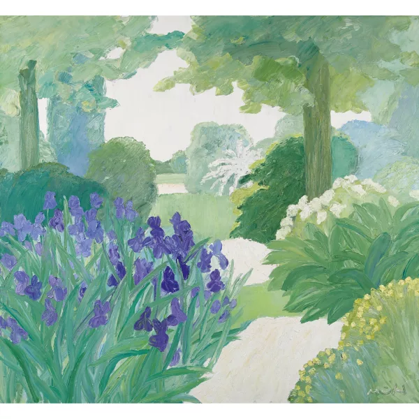 Roger Mühl — "Jardin au printemps".