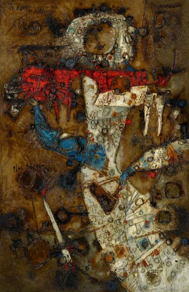 Théo Tobiasse — "La dame au pichet et le chat rouge"