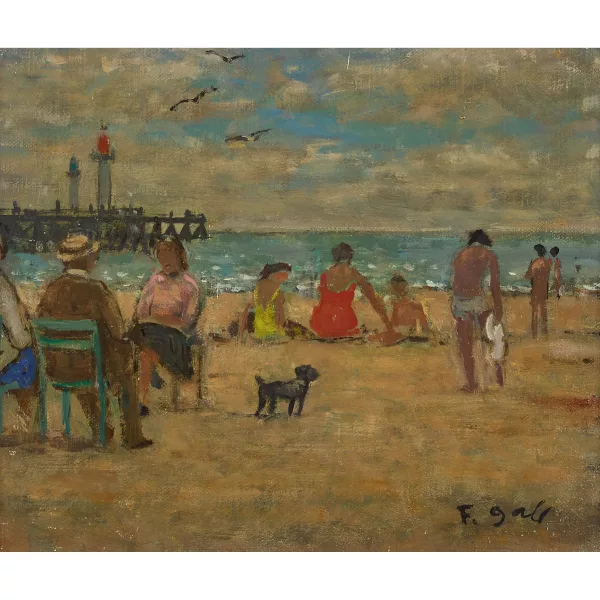 François Gall — "La plage de Trouville".
