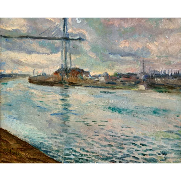 Maximilien Luce — "Pont transbordeur".