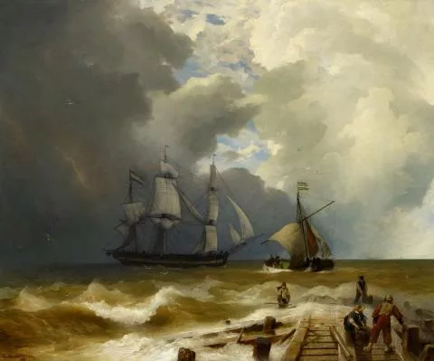 Andreas Achenbach — An der Mole