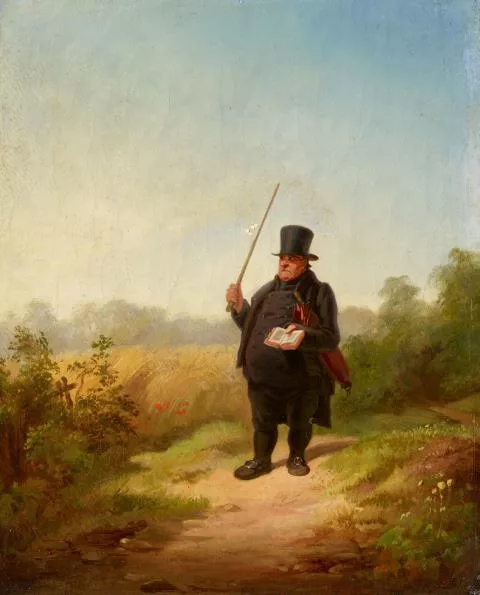 Carl Spitzweg — Gestörte Kontemplation