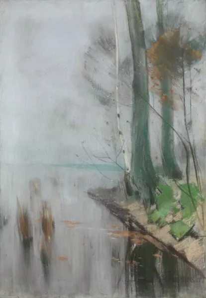 Karl Hagemeister — Märkische Landschaft am Ufer des Schwielowsees