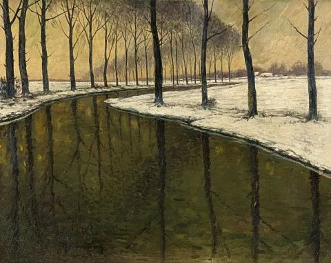 Max Clarenbach — Winter an der Erft