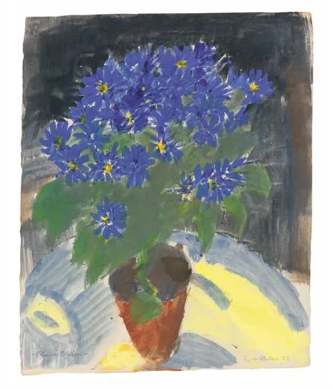 Erich Heckel — Blaue Blüten